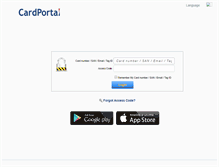 Tablet Screenshot of cardportal.com